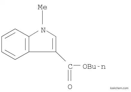 Molecular Structure of 1025760-25-1 (1-Methyl-1H-indole-3-carboxylic acid butyl ester)